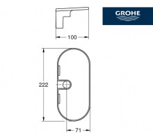 MEDIDAS BANDEJA JABONERA EASYREACH GROHE